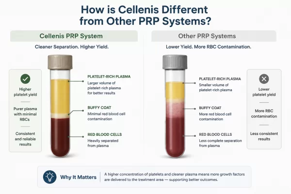 Cellenis PRP Comparison Infographic